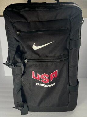 Nike Fiftyone49 Cordura Suitcase Black Cabin Roller 2 Wheel Travel Luggage Bag